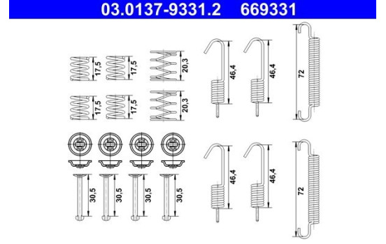 Accessoires, sabot de frein de stationnement
