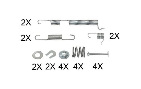 Kit d'accessoires, mâchoire de frein