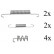 Kit d'accessoires, mâchoires de frein de stationnement, Vignette 2