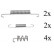 Kit d'accessoires, mâchoires de frein de stationnement