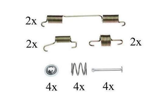 Kit d'accessoires, mâchoires de frein de stationnement