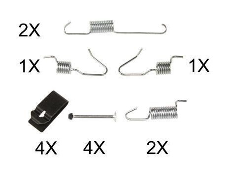 Kit d'accessoires, mâchoires de frein de stationnement