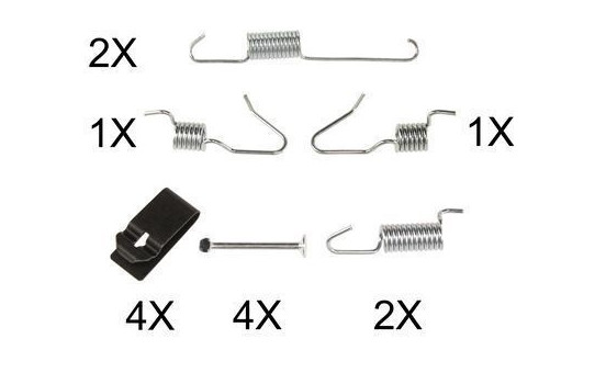 Kit d'accessoires, mâchoires de frein de stationnement