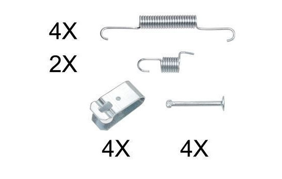 Kit d'accessoires, mâchoires de frein de stationnement