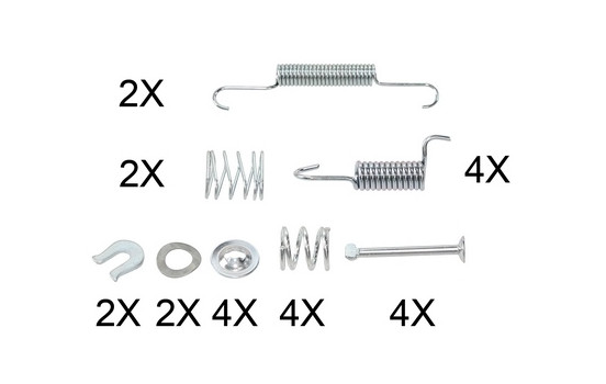 Kit d'accessoires, mâchoires de frein de stationnement