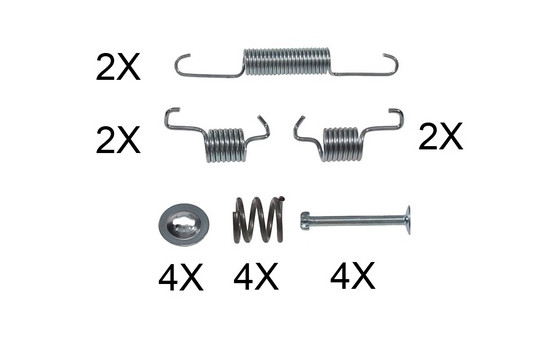 Kit d'accessoires, mâchoires de frein de stationnement