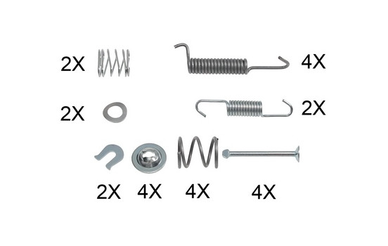 Kit d'accessoires, mâchoires de frein de stationnement
