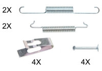 Kit d'accessoires, mâchoires de frein de stationnement