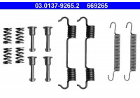 Kit d'accessoires, mâchoires de frein de stationnement