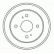 Tambour de frein 2363-S ABS