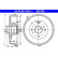 Tambour de frein 24.0220-3033.1 ATE