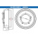 Tambour de frein 24.0222-0003.1 ATE
