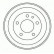Tambour de frein 2495-S ABS