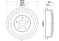 TAMBOUR DE FREIN 8DT 355 303-101 Hella Pagid GmbH