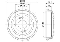 TAMBOUR DE FREIN 8DT 355 303-361 Hella Pagid GmbH