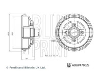 Tambour de frein ADBP470029 Blue Print