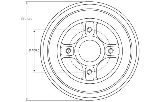 Tambour de frein DB4363MR TRW, Image 2