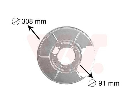Déflecteur, disque de frein, Image 2