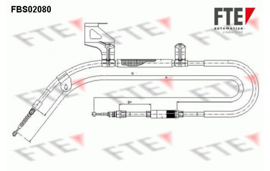 Tirette à câble, frein de stationnement