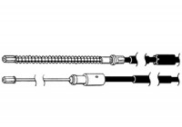 Câble de frein de stationnement K15527 ABS