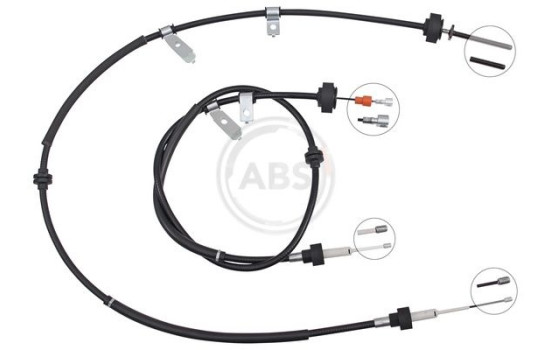 Câble de traction, frein de stationnement K10079 ABS