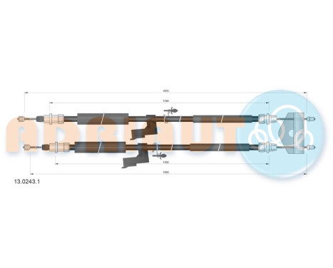 Câble de traction, frein de stationnement