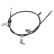Tirette à câble, frein de stationnement ADK84693 Blue Print