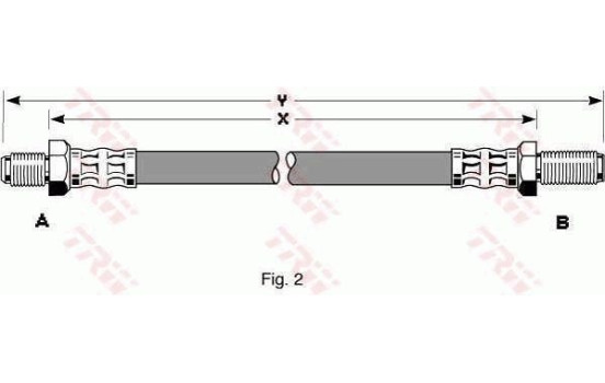 Flexible de frein PHC137 TRW, Image 2