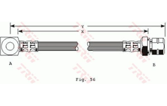 Flexible de frein PHD243 TRW, Image 2