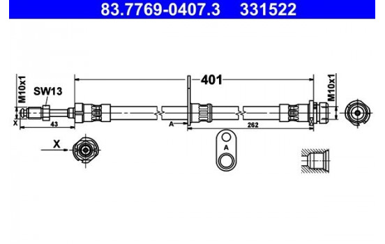Flexible de frein, Image 2