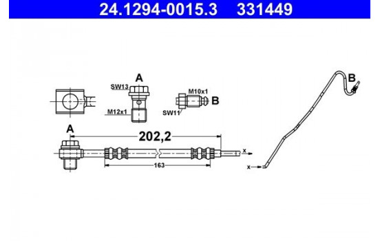 Flexible de frein, Image 2