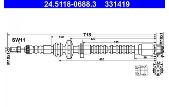 Flexible de frein, Image 2