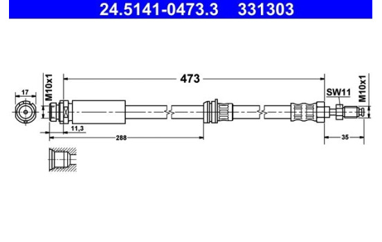 Flexible de frein, Image 2