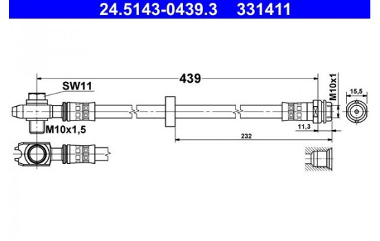 Flexible de frein, Image 2