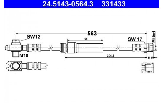 Flexible de frein, Image 2