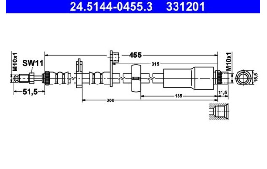 Flexible de frein, Image 2