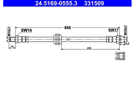 Flexible de frein, Image 2