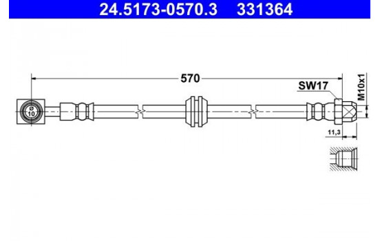 Flexible de frein, Image 2