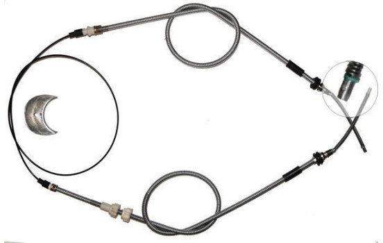 Tirette à câble, frein de stationnement K10805 ABS