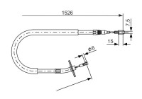 Tirette à câble, frein de stationnement