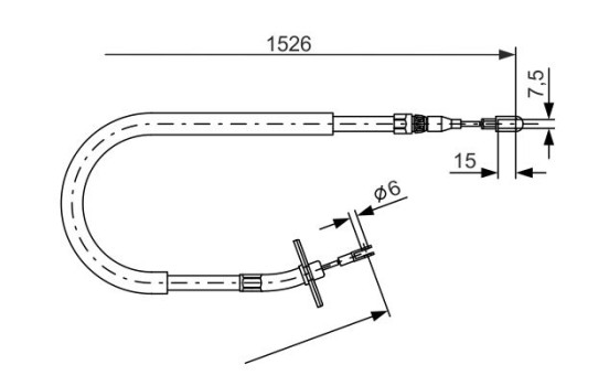 Tirette à câble, frein de stationnement