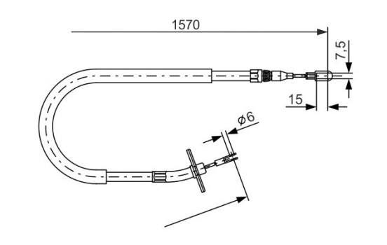 Tirette à câble, frein de stationnement, Image 5