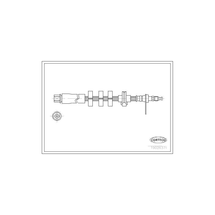 Corteco 19026371 Flexible De Frein - Compatible Peugeot 406 - Qualité OEM