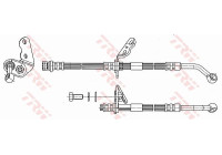 Flexible de frein PHD7085 TRW