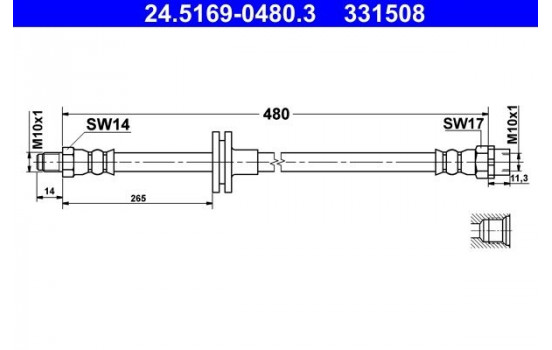 Flexible de frein, Image 2