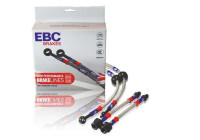 Jeu de flexibles de frein en acier EBC BLA1060-4L (tressés en acier inoxydable)