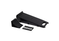 Plastic ramp - black - 1 piece incl. Wheel chock