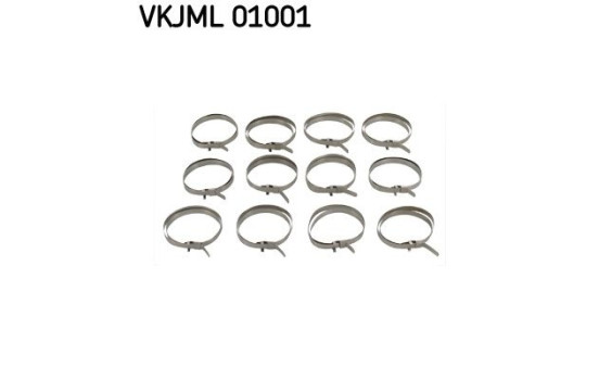 Assortment of hose clamps 12 pcs