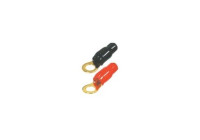 AUDIO SYSTEM 8mm Ring cable lug: 25mm². 1x black + 1x red