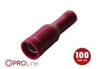 Cable connector female red 0.5 - 1.0 mm² (100 pieces) ACV PROLine